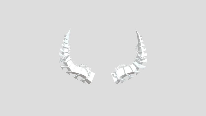 Fiery Horns 3D Model