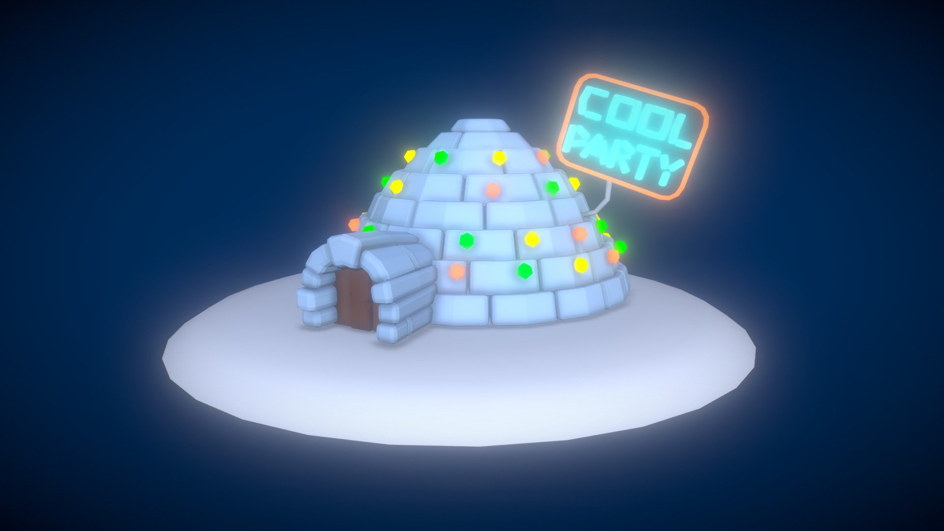 3December 2022 Day 15: Igloo — Sketchfab embed 3D viewer