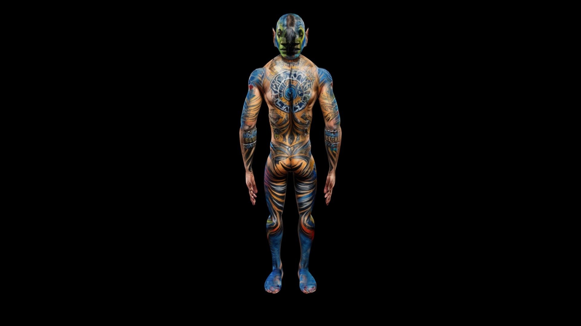 Meshy body painting Thorne Davis - Download Free 3D model by klrxyz ...