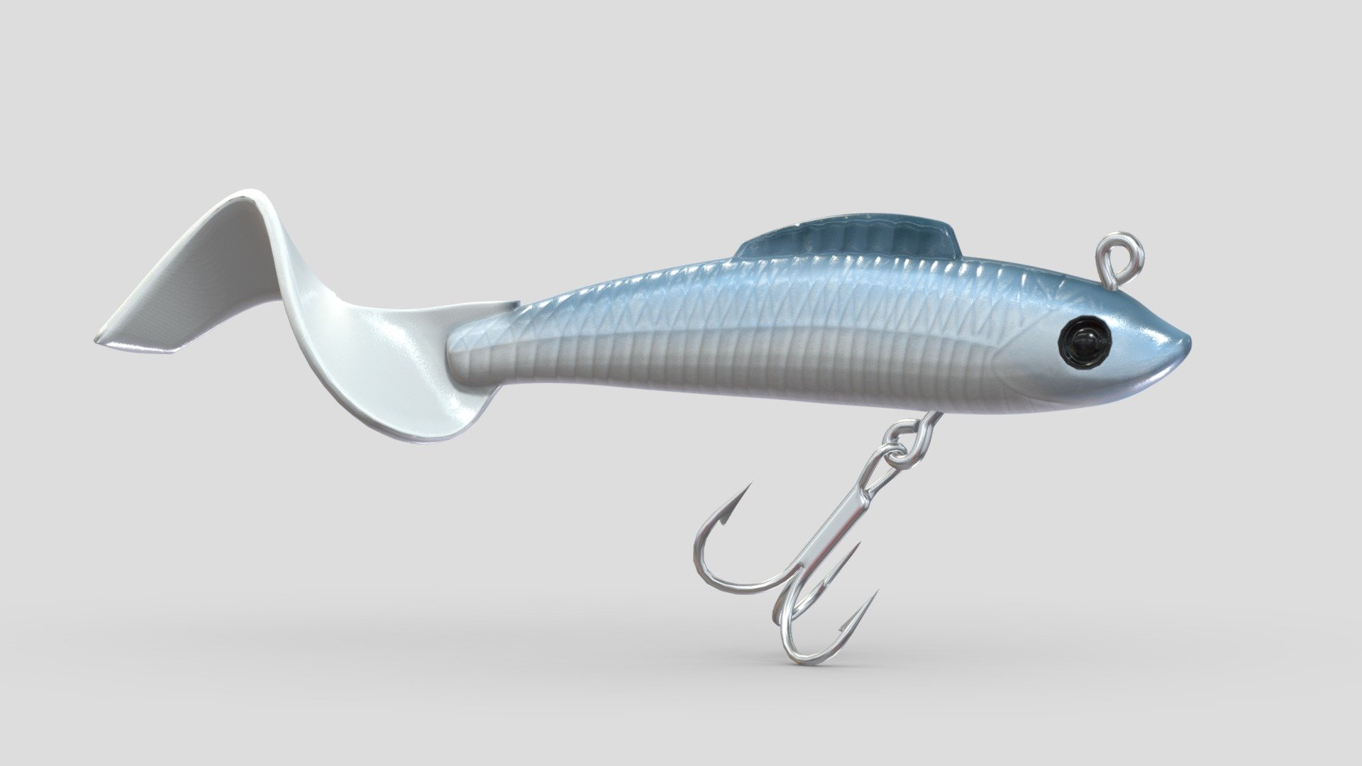 Facikono Lures for Bass Jig Head Soft Swimbait - 3D Model by frezzy