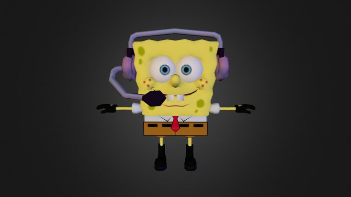 GameCube - SpongeBob SquarePants Movie - Manager 3D Model