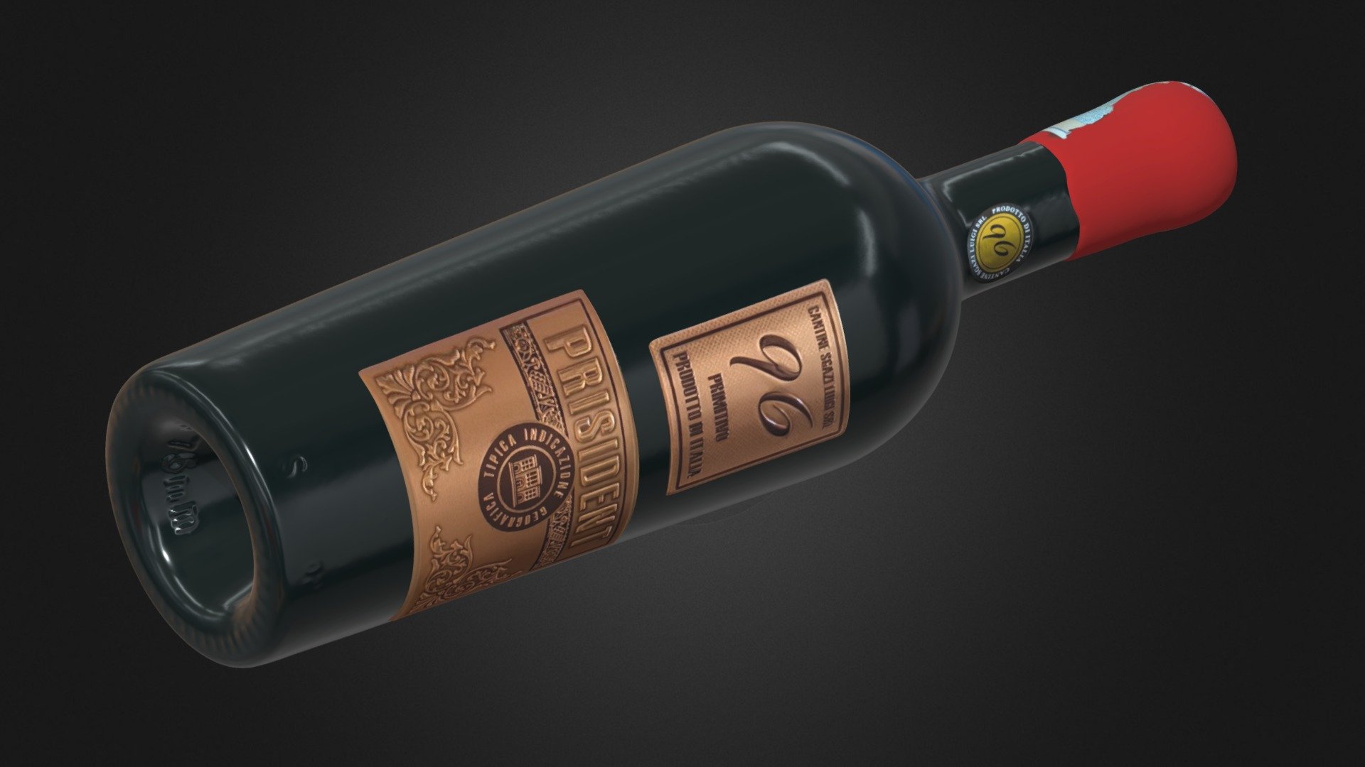 Chai rượu vang - 3D model by 3D Master Co.,Ltd (@congtytnhh3dmaster ...
