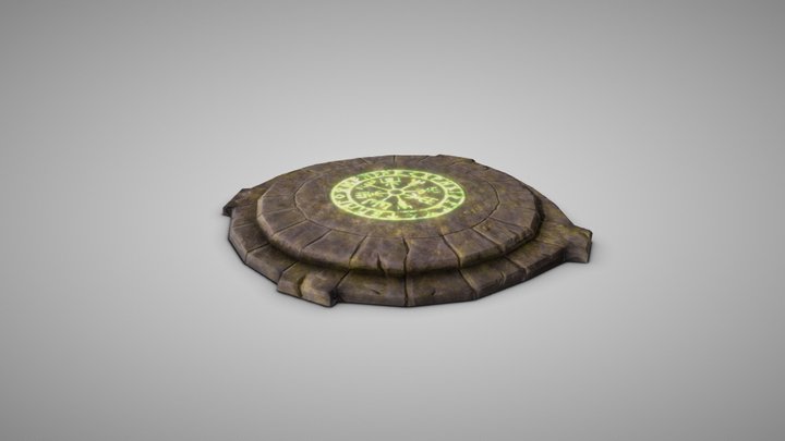 Vegvisir Ancient Viking Rune 3D Model