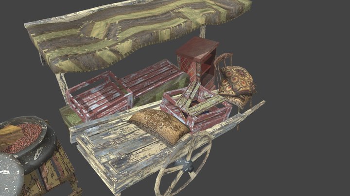 Merchant Stand 3D Model