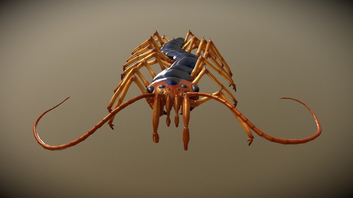 Mantis Centipede 3D Model