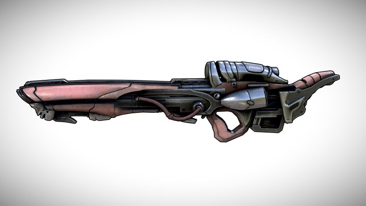 Sci-Fi Winchester 3D Model