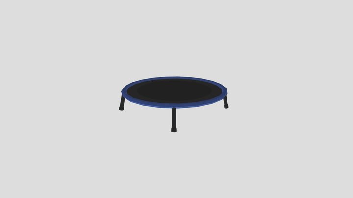 Low Poly Trampoline 3D Model