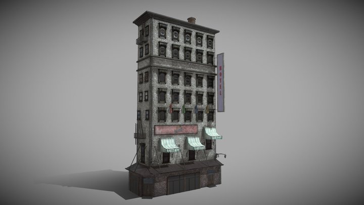 3/10 Old New york buildings 1930 3D Model