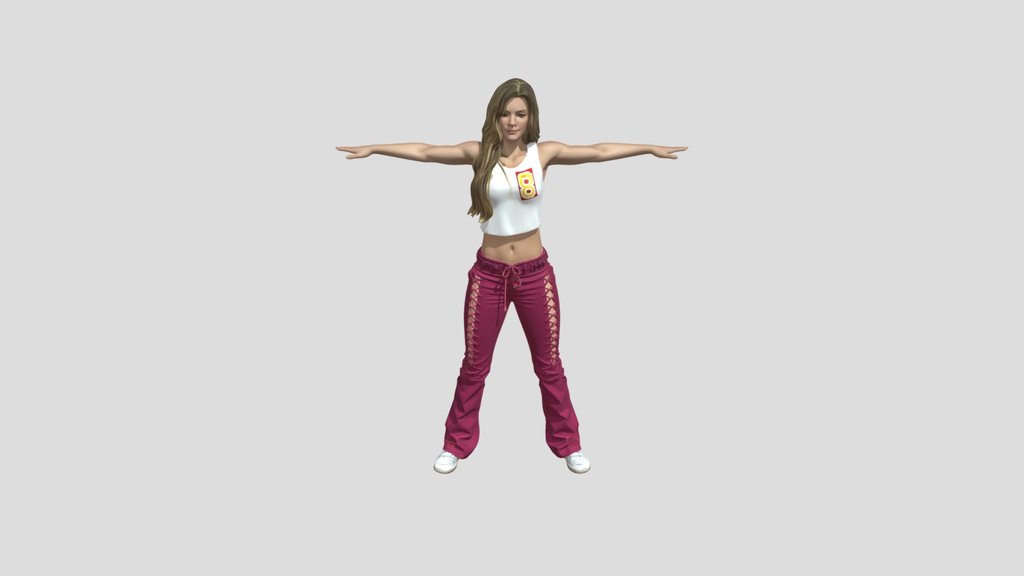Suki Arms Outstretched on an Open Street