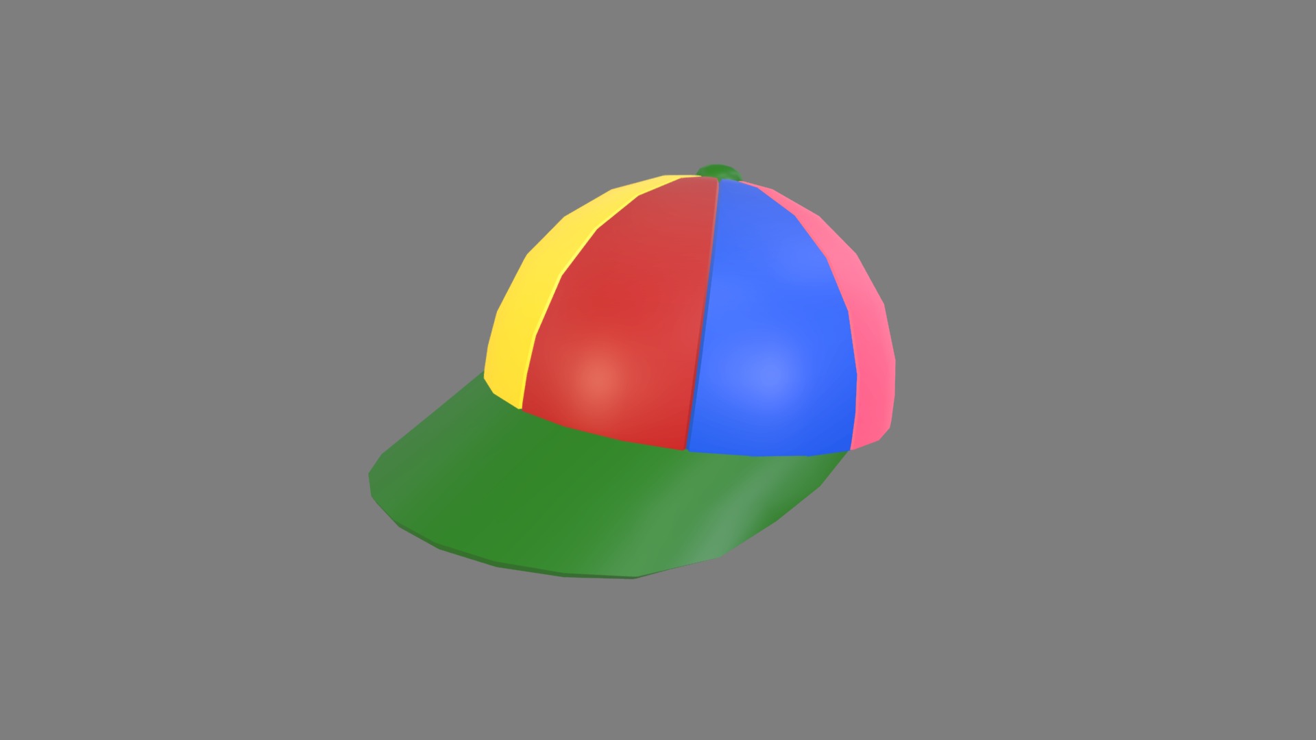 3D model Kid Cap - This is a 3D model of the Kid Cap. The 3D model is about a logo with a circle in the middle.