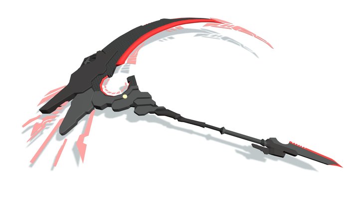 Anime styled Scythe drawn by -太田幼女 on Pixiv 3D Model