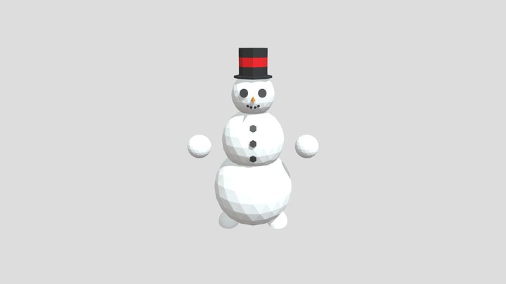 Snowman 3D Model