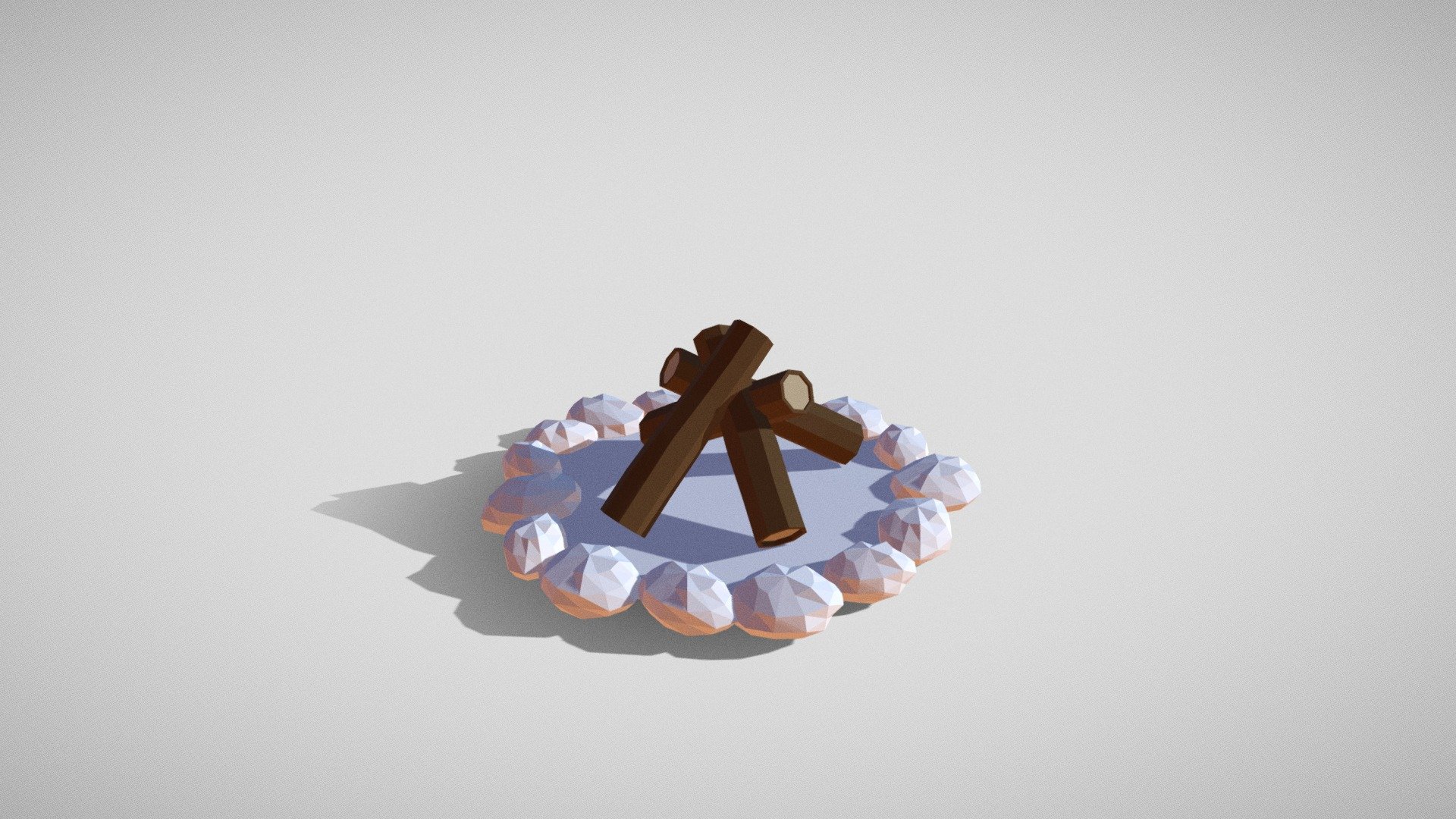 Lowpoly Campfire