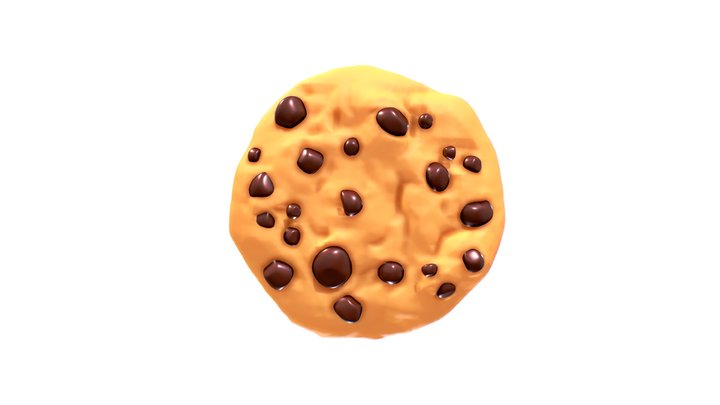 Chocolate Chip Cookie 3D Model