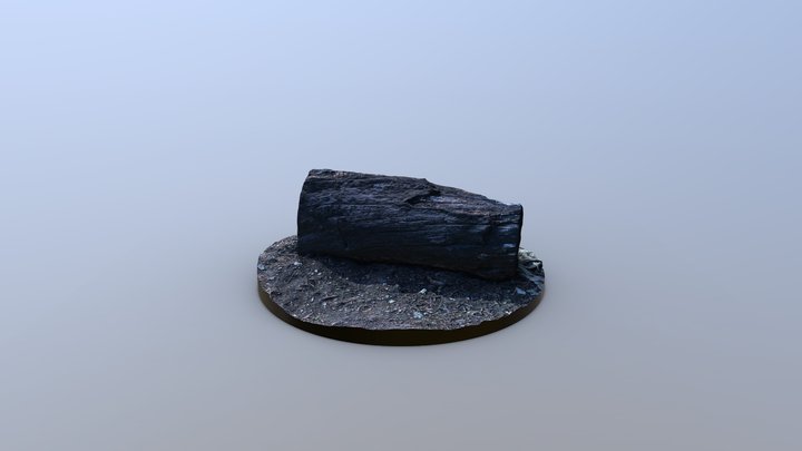Small Black Timber 3D Model