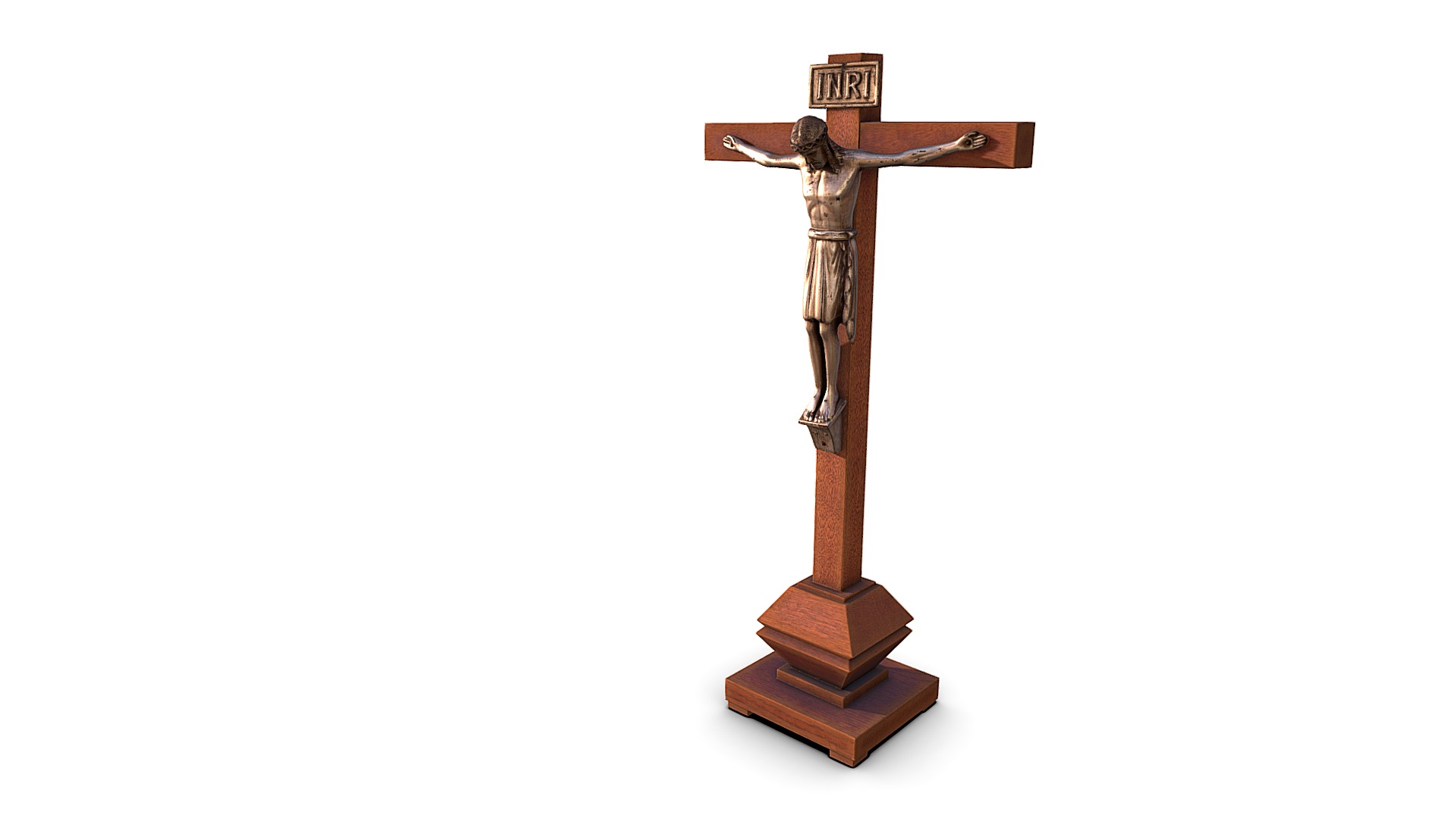 3D model Crucifix - This is a 3D model of the Crucifix. The 3D model is about a cross with a cross on top.