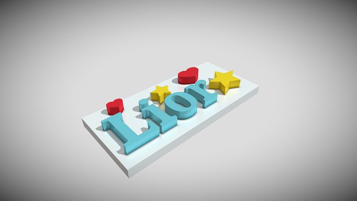 Name Tag by: Lior Meshoolami 3D Model