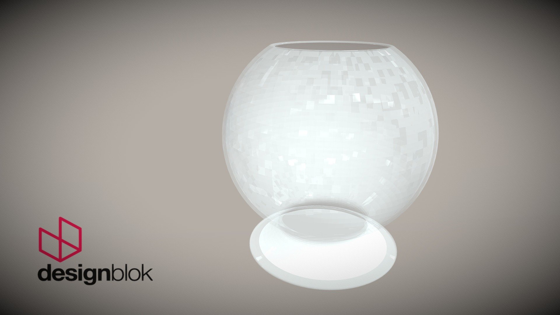 glass dome vase 3D model by Designblok [1f77303] Sketchfab