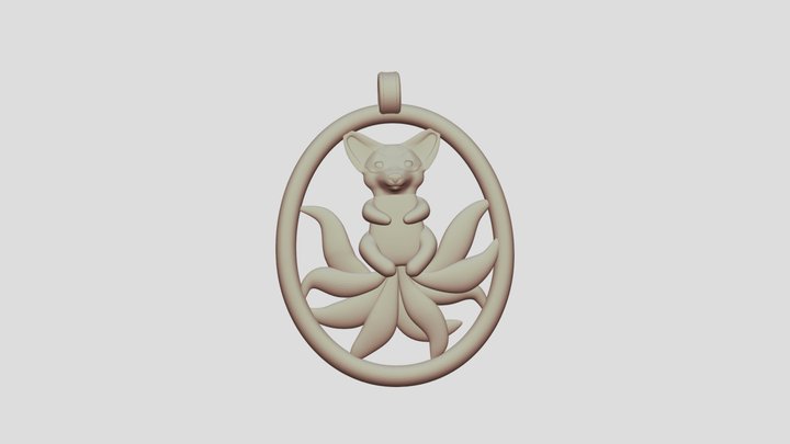 Kurama Medallion 3D Model