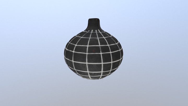 Black Ceramic Vase 3D Model
