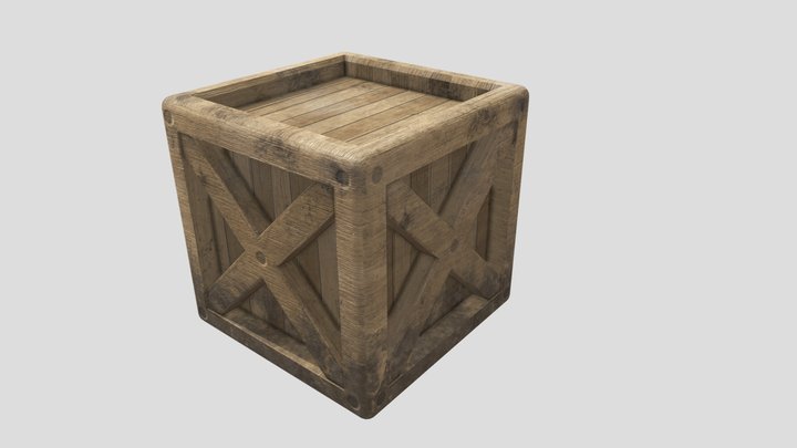 Crate | Old | Game ready 3D Model