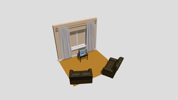 Halloween_Room_Set 3D Model