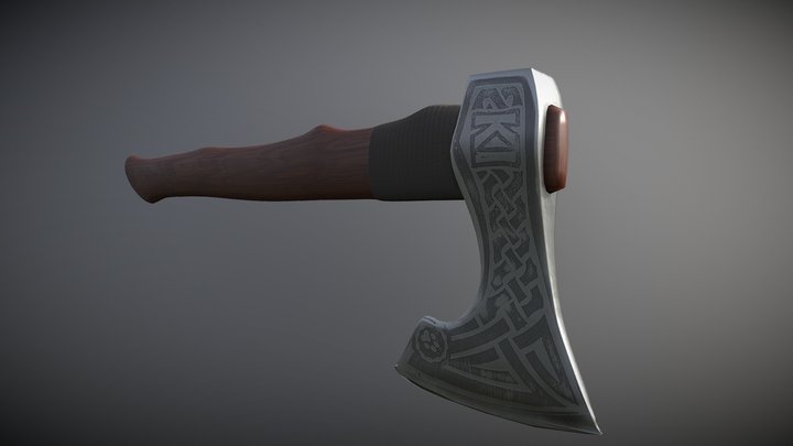 Scandinavian axe 3D Model