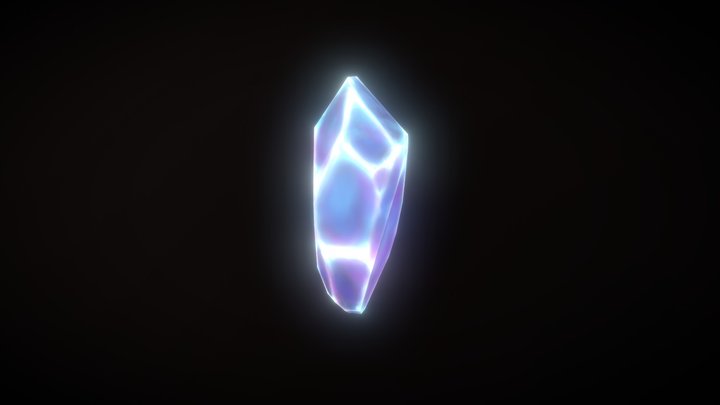 Crystal 2.0 Blue 3D Model