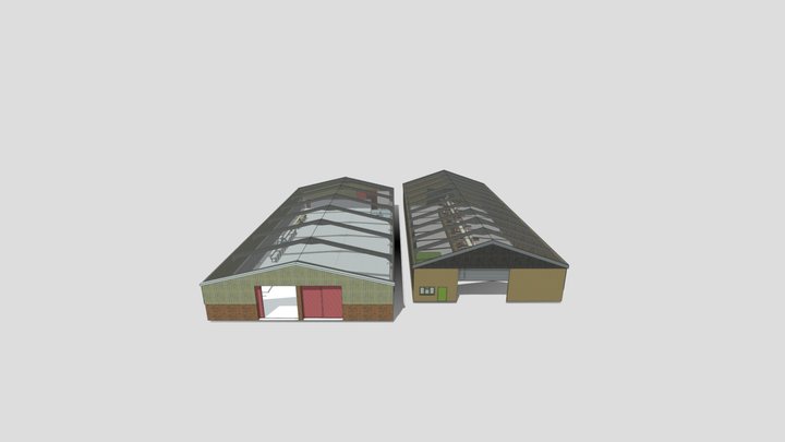 Factories 3D Model