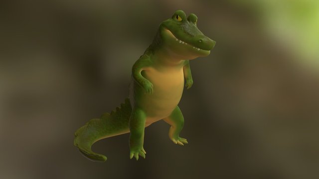 Later Alligator 3D Model