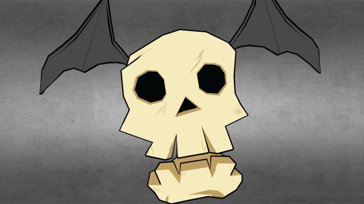 Lowpoly Cartoon Skull Bubble - Zelda Wind Waker