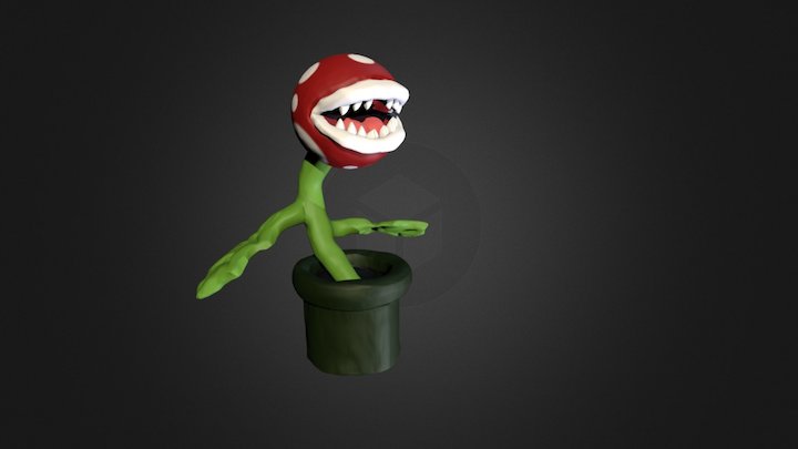 Mario Carnivorous Plant 3D Model