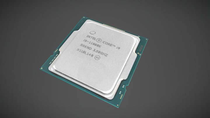 Intel Core i9-11900K 3D Model