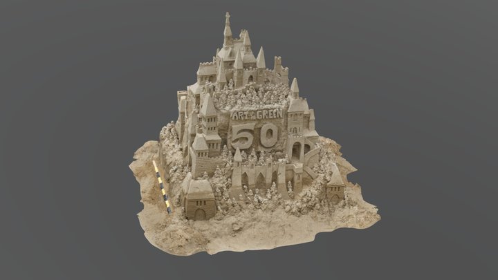 ArtOnTheGreen2018Sandcastle 3D Model
