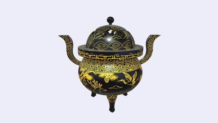 终版香炉- 3D model by Jin-Si-Yuan [1f7d50c] - Sketchfab