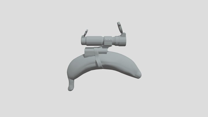 Scoped Banana, a very serious university project 3D Model