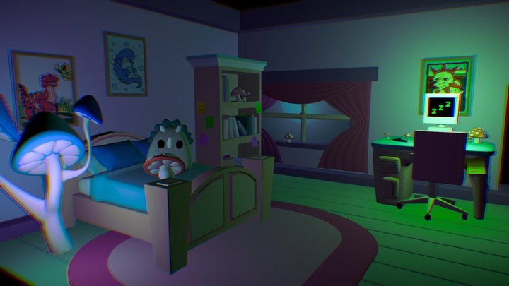 Claire's Space Night Edition 3D Model