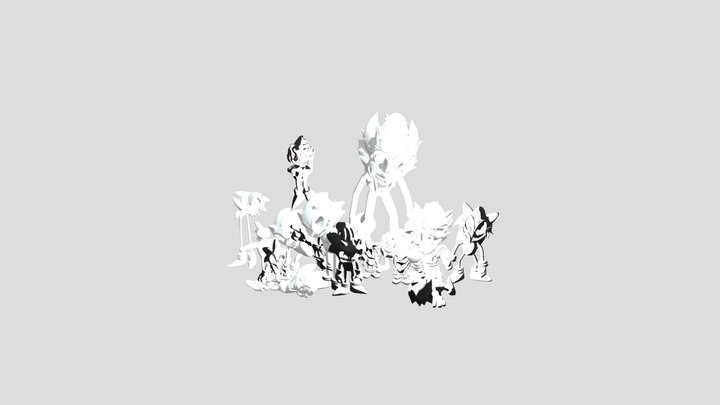 fnf-sonic exe 3D Model