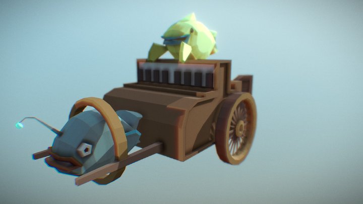 Underwater Saloon Ship 3D Model