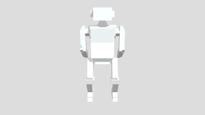 Low Poly Robot 3D Model