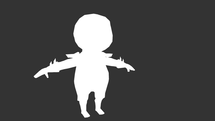Low Poly Ninja 3D Model