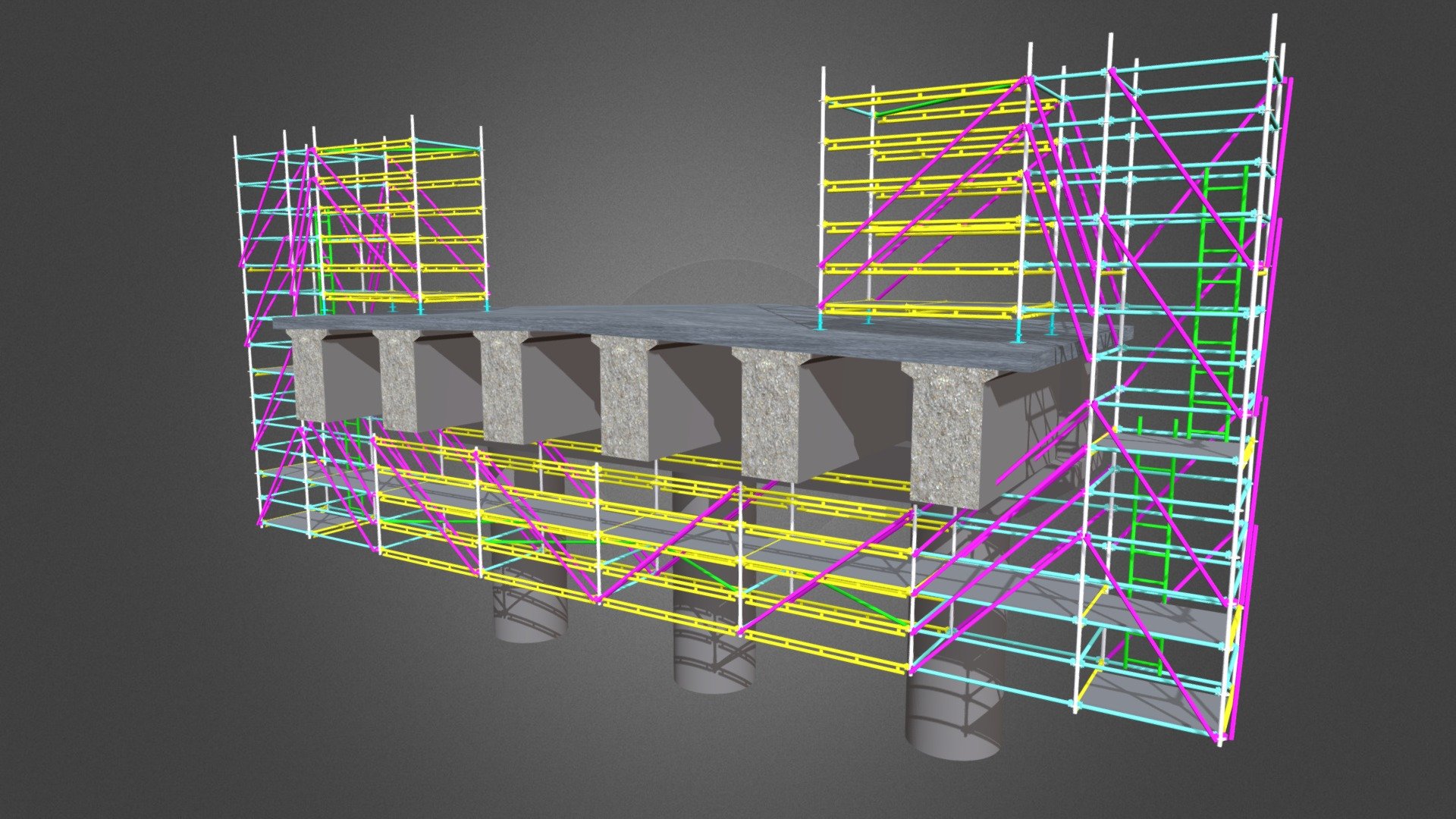 Sketches of types of scaffolding used in building construction  The  Constructor