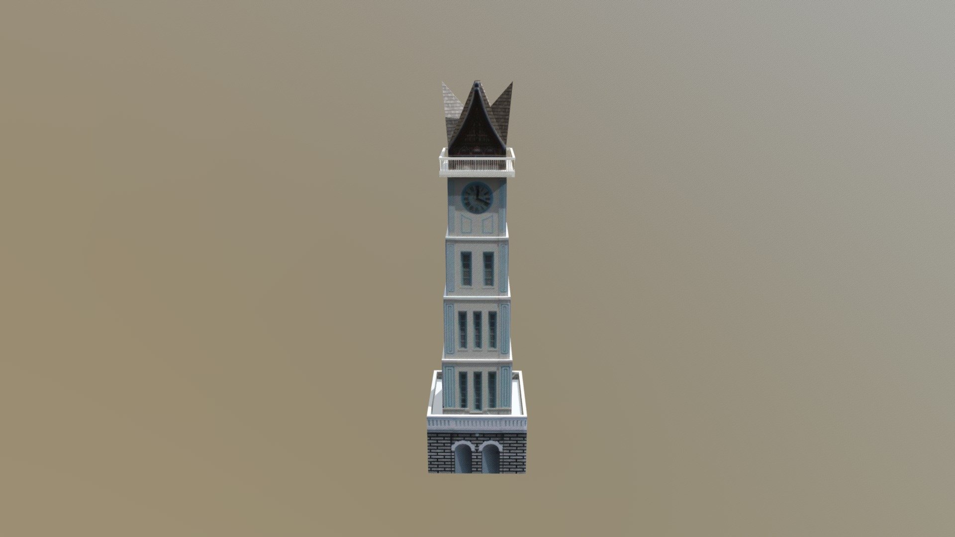 Jam Gadang Bukittinggi - 3D model by davaazriel5 [1f84d57] - Sketchfab