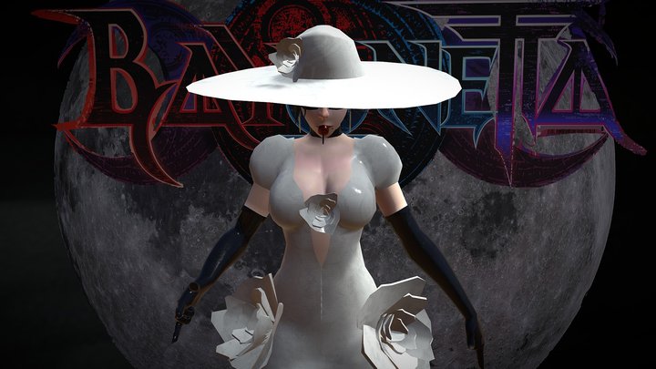 Bayonetta Low Poly 3D Model