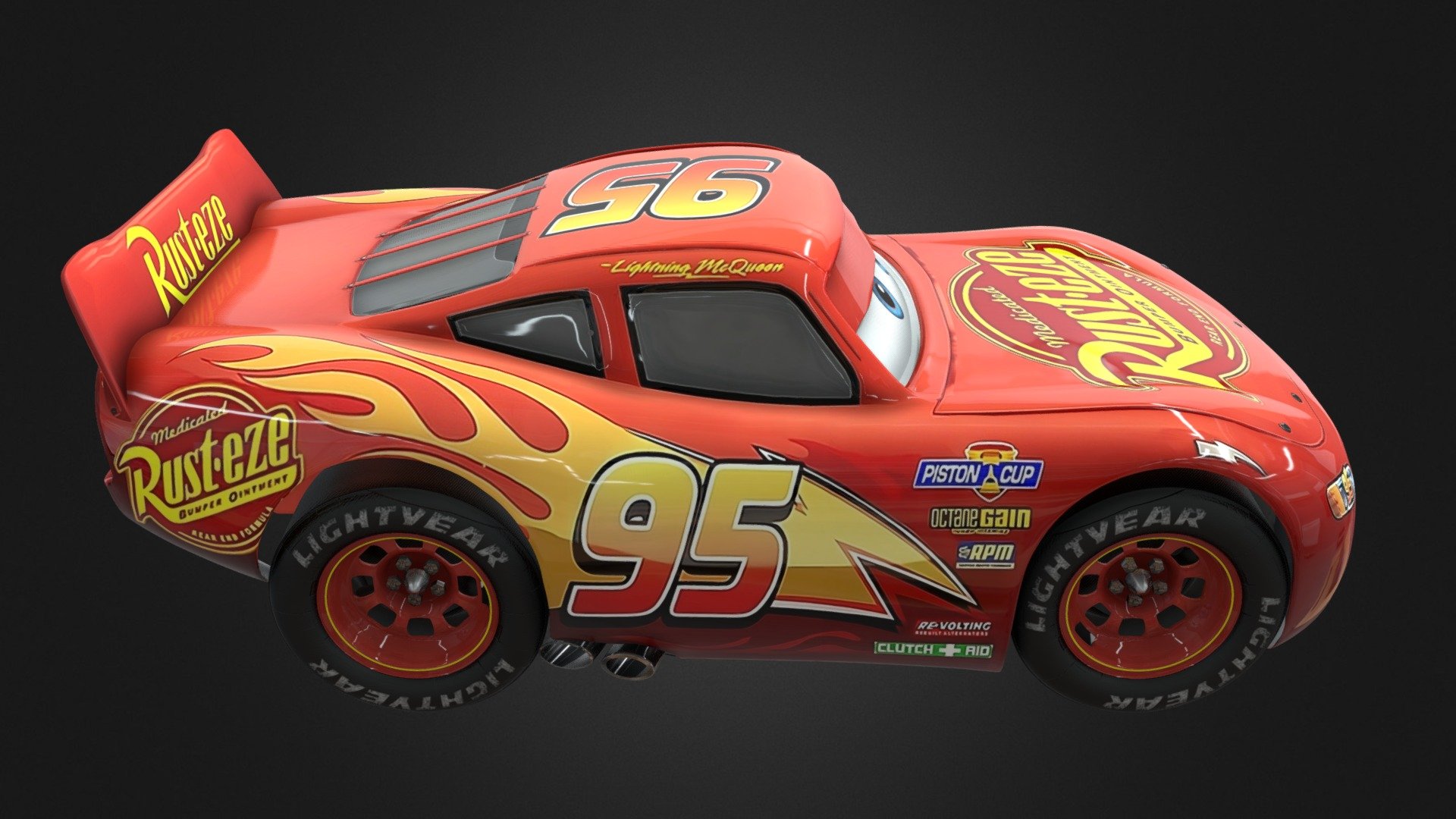 Lightning McQueen 3d model - Download Free 3D model by Tri.Core ...