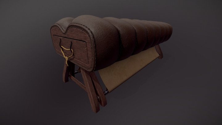 Upholstered Bench 3D Model