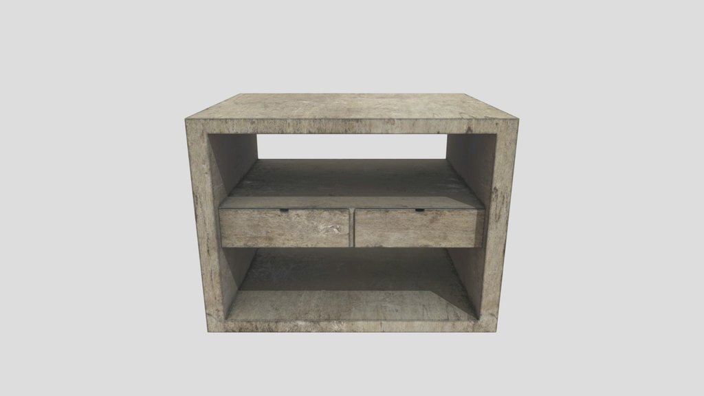 Wooden Table With Drawer