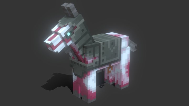 Minecraft - Hell horse "Yitrium" 3D Model