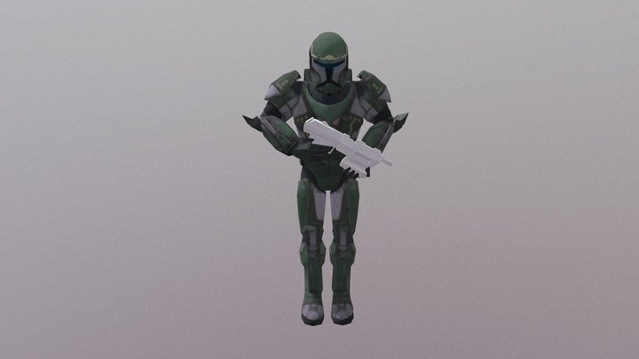 Republic Commando Soldier (Green) 3D Model