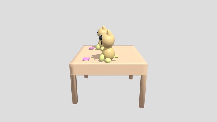 Cute Cats 3D Model